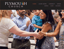 Tablet Screenshot of plymouthchurch.org
